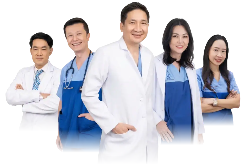 Medical team at Nuttorn Hair Centre, experts in hair restoration and skin care.
