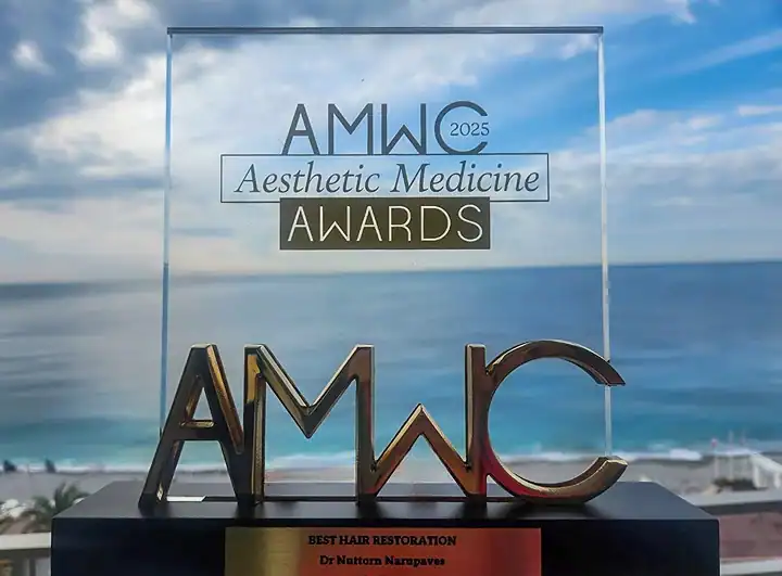 Dr Nuttorn Narapave 2025 AMWC Award Winner for Best Hair Transplant